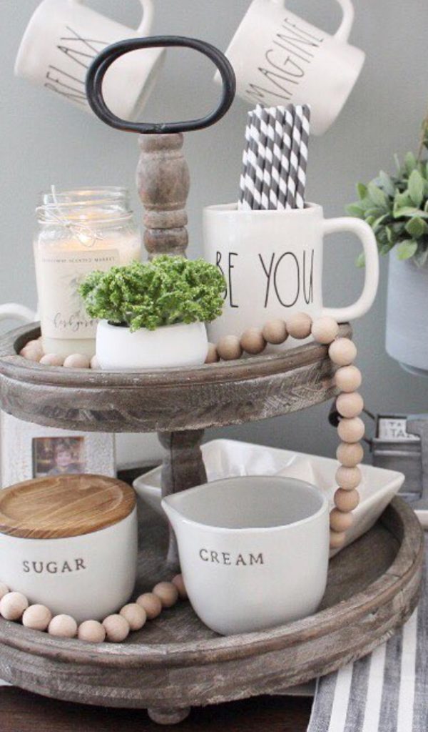 Tips For Styling a Tiered Tray - Robyn's Southern Nest