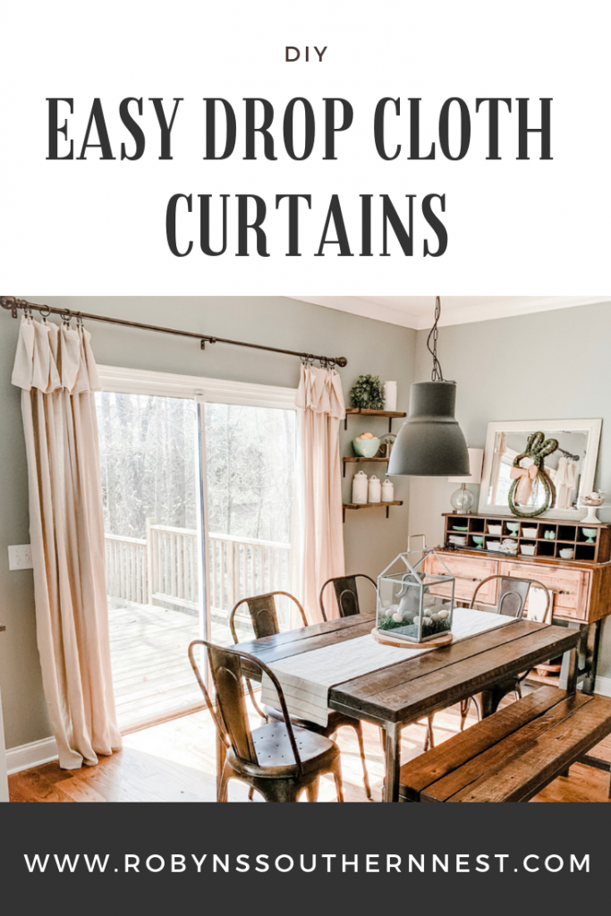  Easy Drop Cloth Curtains
Robyn's Southern Nest 