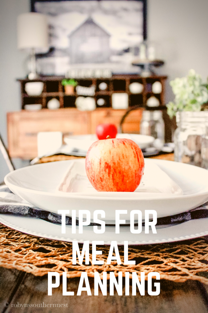 Tips for Meal Planning - Robyn's Southern Nest 