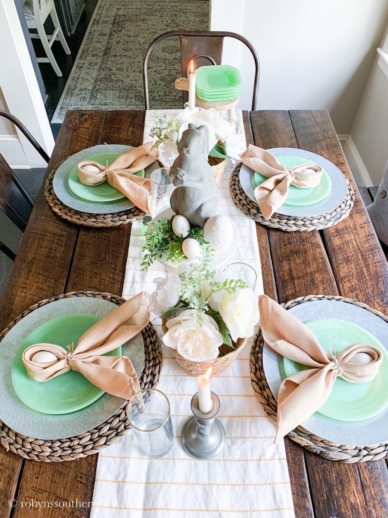 easy easter tablescape 
