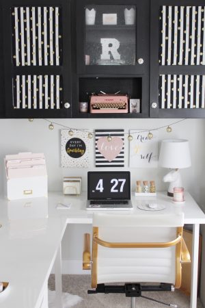 IKEA Desk and Office Tour • Robyn's Southern Nest