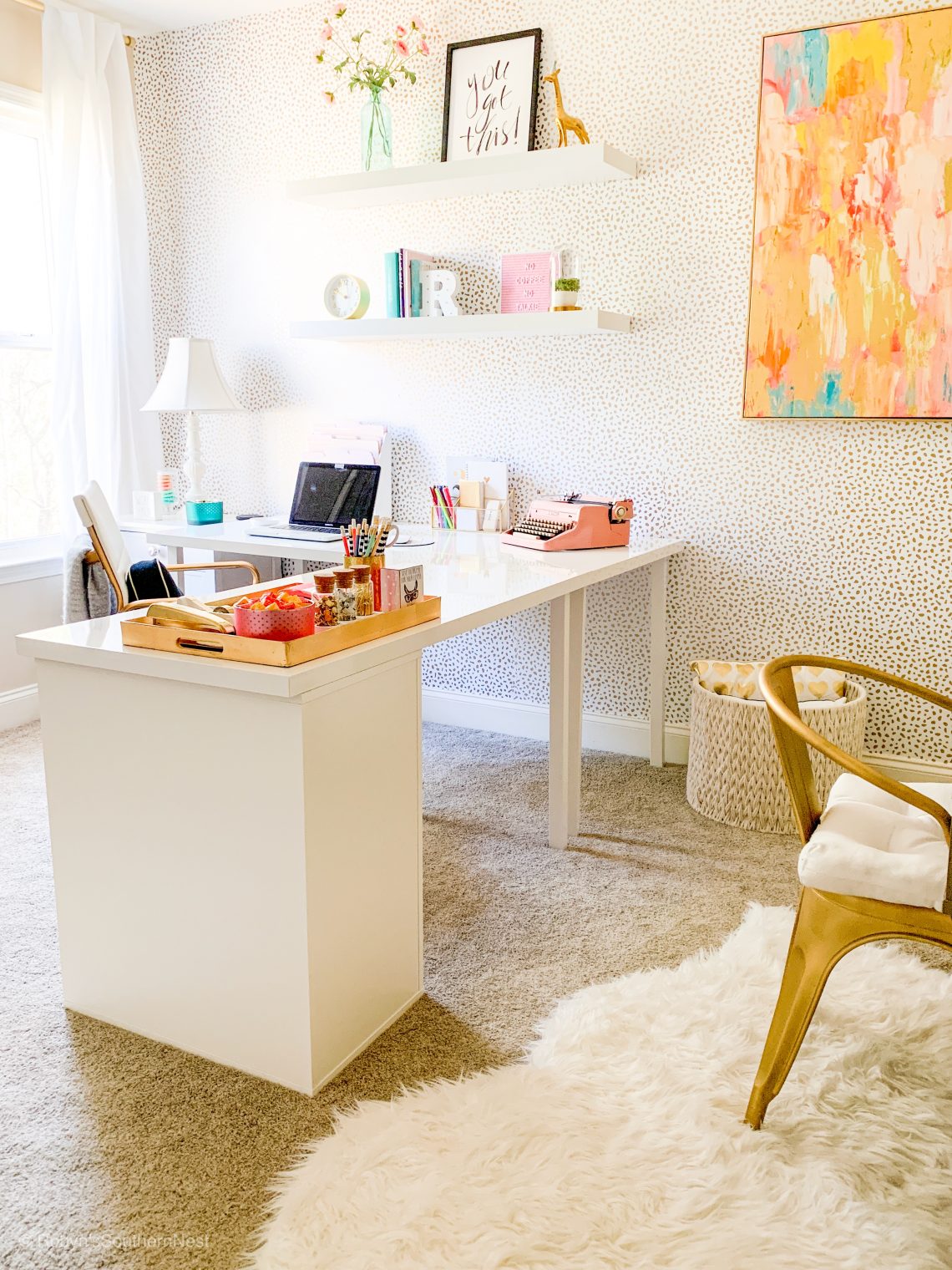 Home Office TRANSFORMATION + Craft Station!