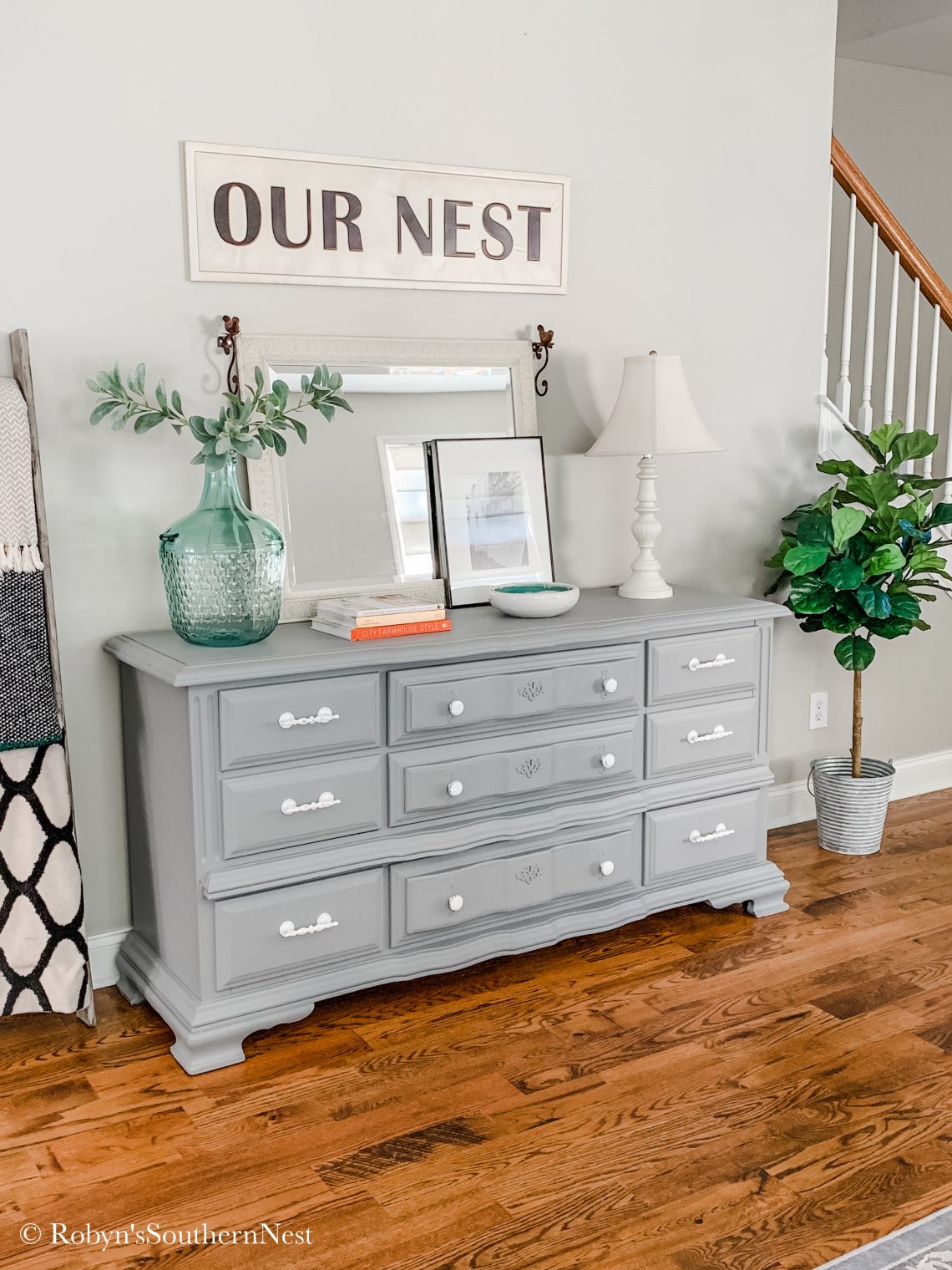 Little Lamb Fusion Mineral Painted Dresser • Robyn's Southern Nest