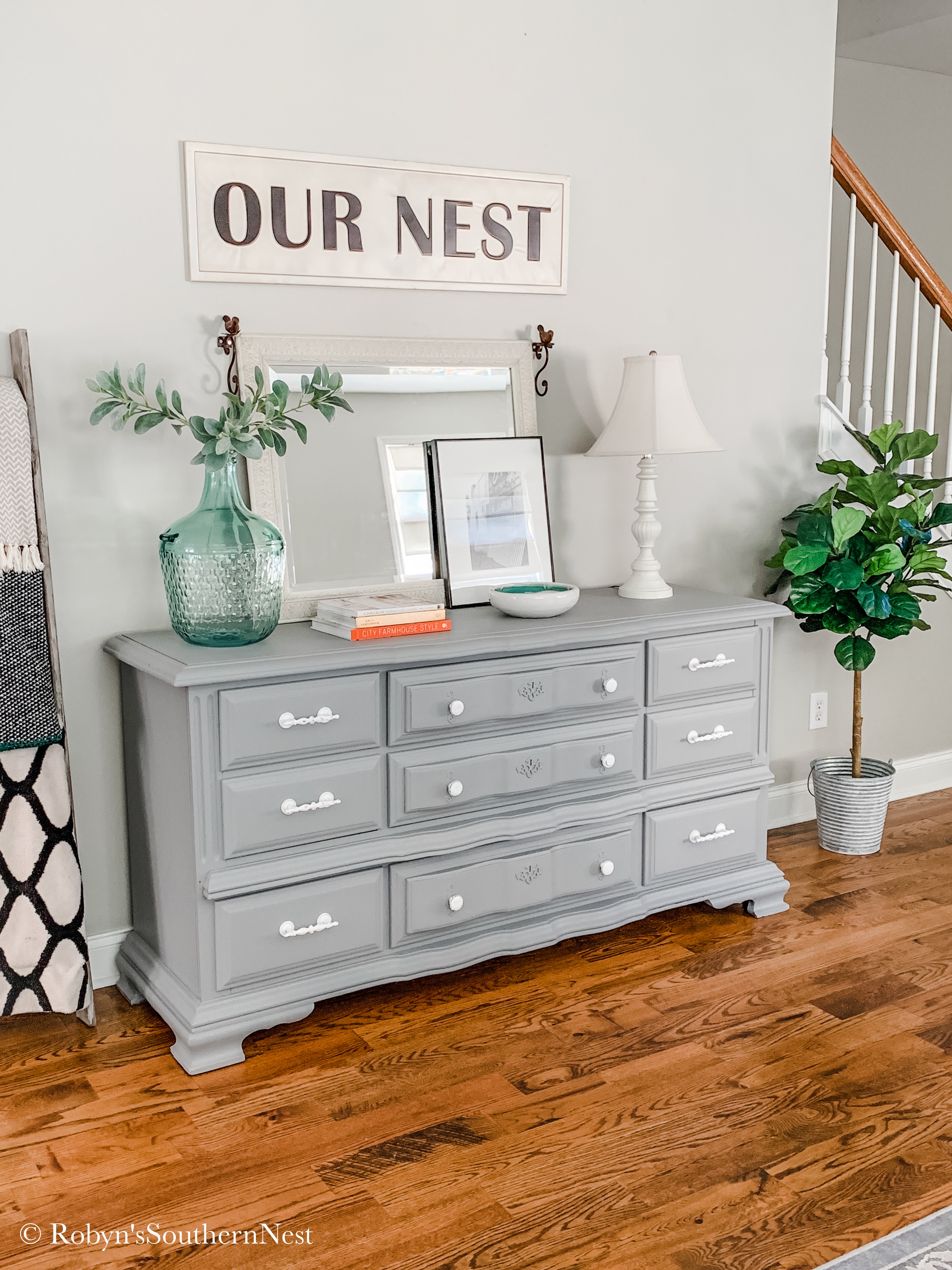 PAINTING A VINTAGE BUFFET  Before & After with Fusion Mineral