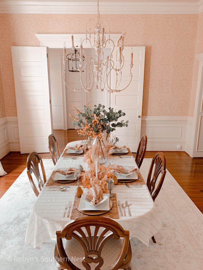 easy neutral fall tablescape 