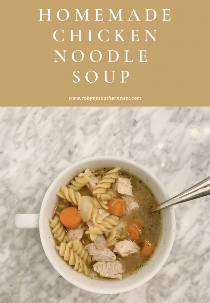 homemade chicken noodle soup

