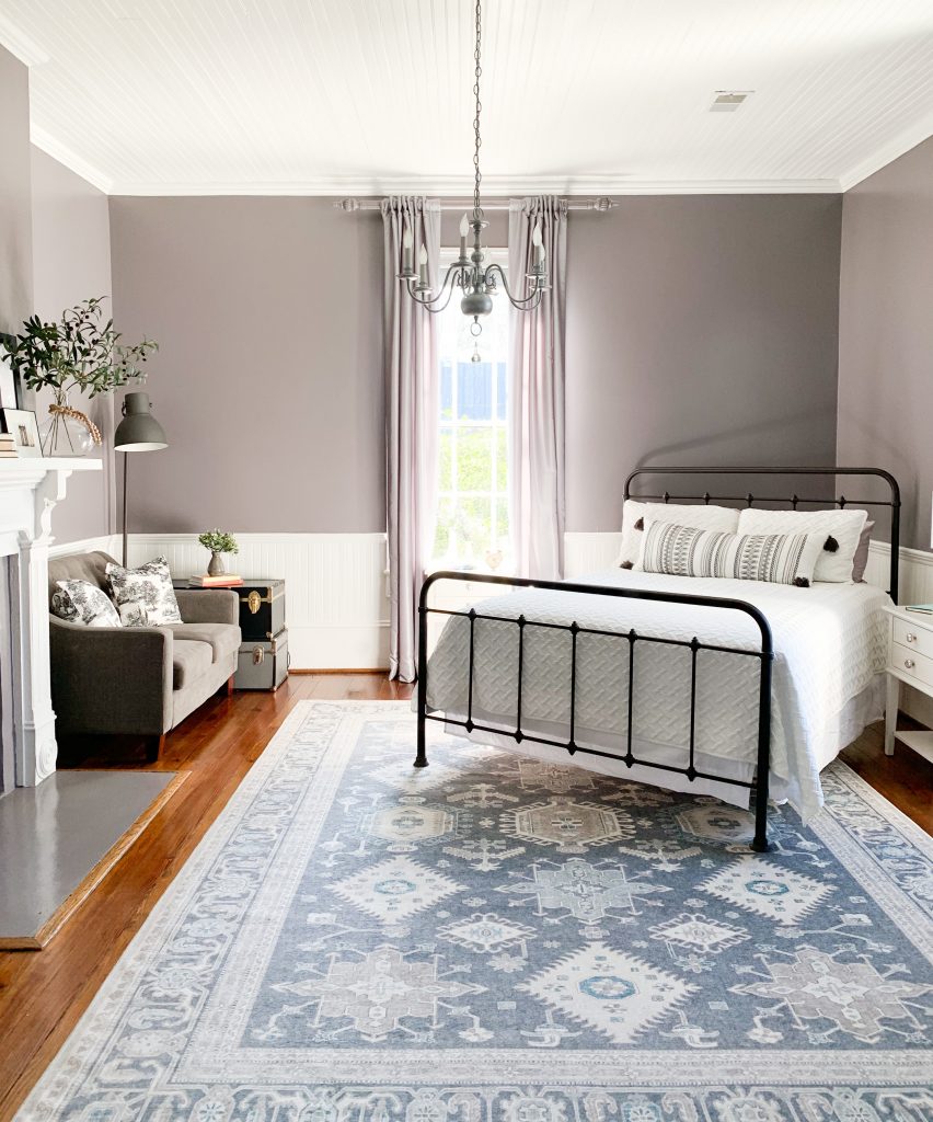 gray guest bedroom 