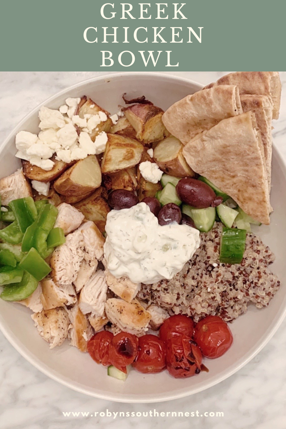 Greek Chicken Bowl • Robyn's Southern Nest